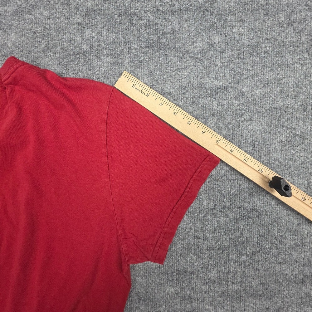 Vintage Lucky Triumph T-Shirt Men's XL Red Made USA Graphic Motorcycle - Picture 9 of 10
